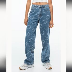 NWT H&M Limited Smiley Face Jeans - size 2